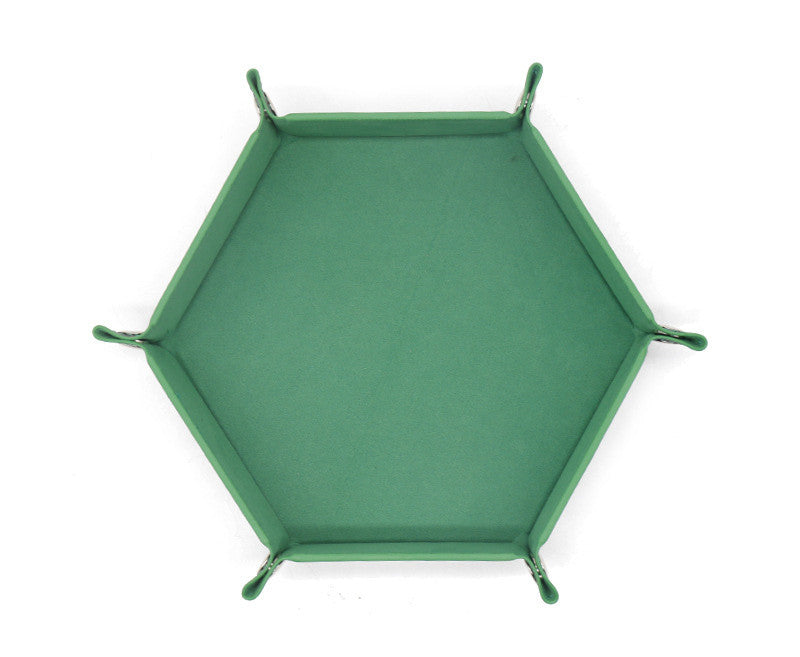 Hexagonal Velvet Cloth Dice Plate Can Be Folded