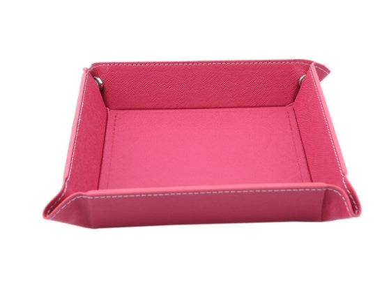 Multicolor Leather Four Corners Foldable Dice Plate
