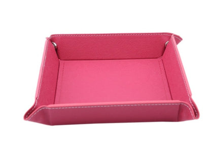 Multicolor Leather Four Corners Foldable Dice Plate
