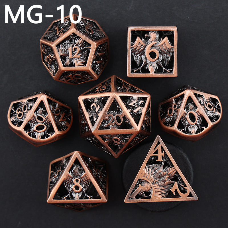 New DND Metal Dice Hollow Polyhedron
