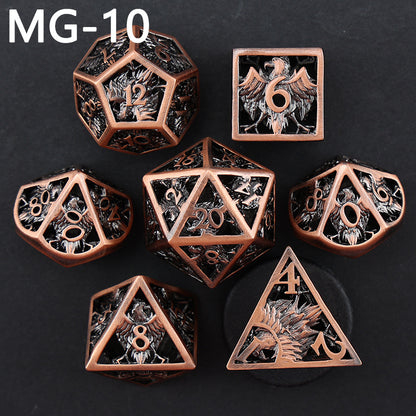 New DND Metal Dice Hollow Polyhedron