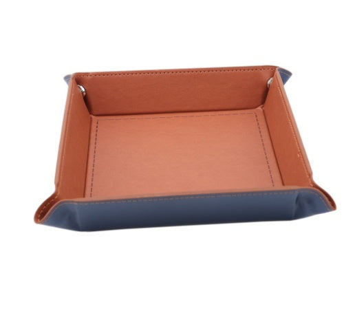 Multicolor Leather Four Corners Foldable Dice Plate