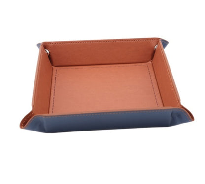 Multicolor Leather Four Corners Foldable Dice Plate