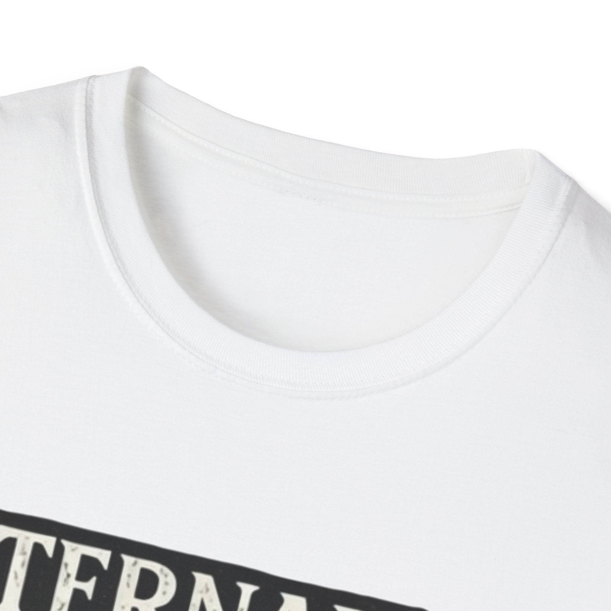 Eternally Over It T-Shirt — Goth Ghost Graphic Tee with Roses