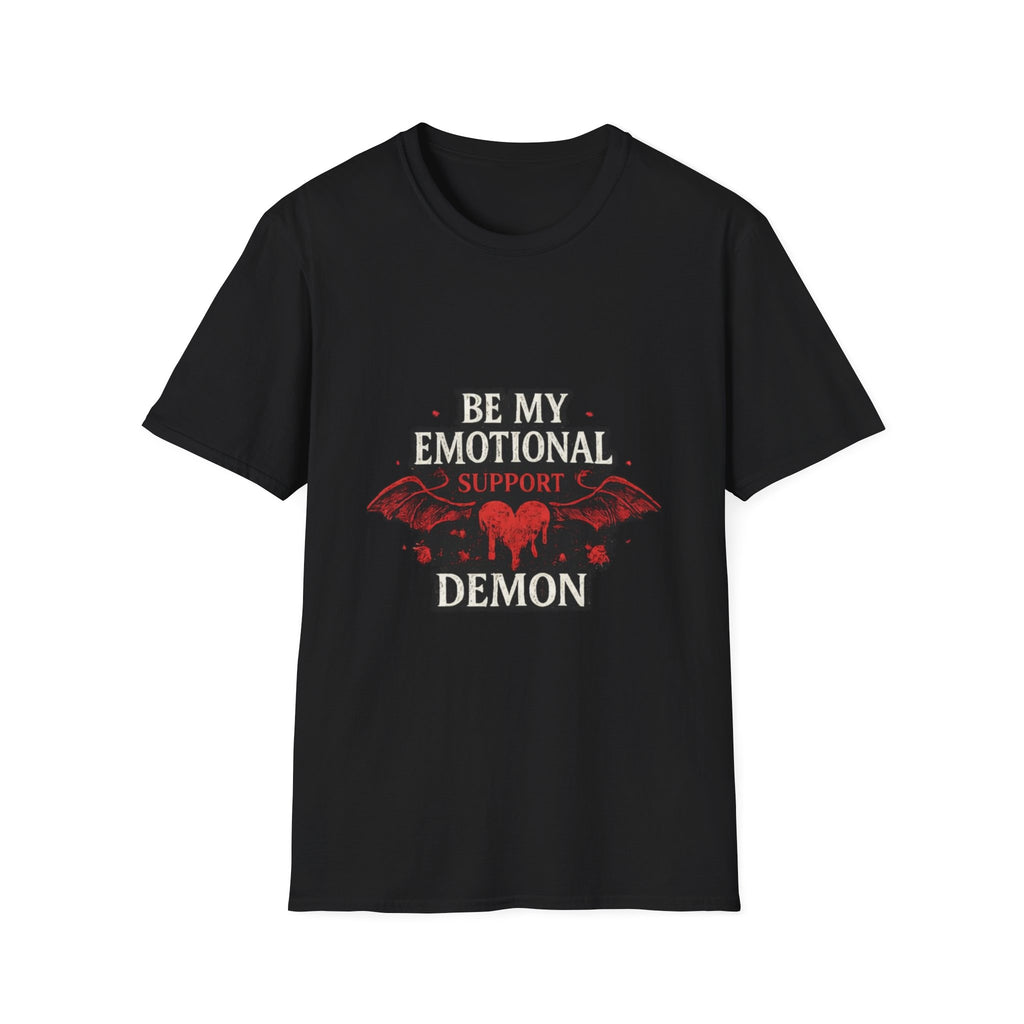 Be My Emotional Support Demon T-Shirt — Goth Valentine Heart Tee
