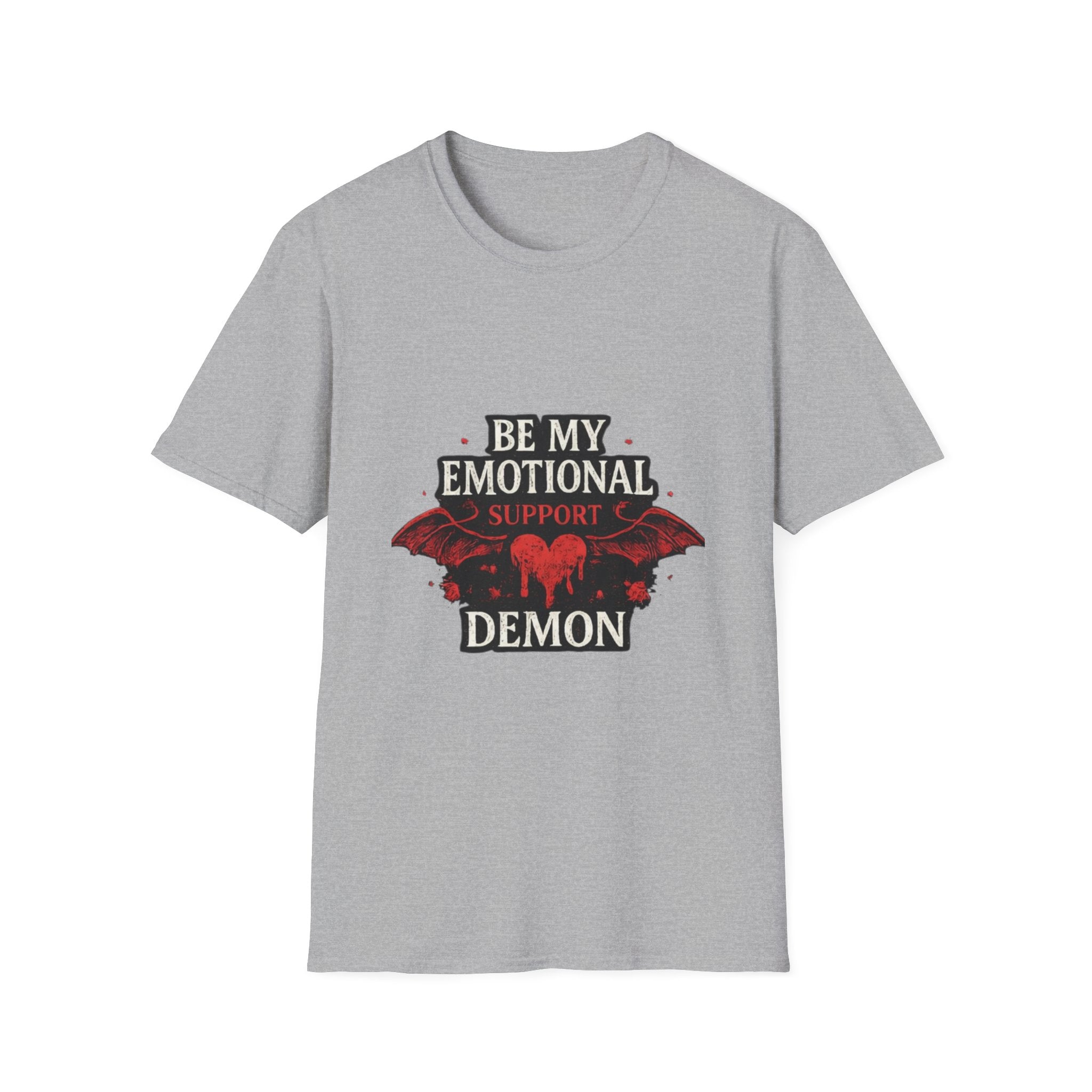 Be My Emotional Support Demon T-Shirt — Goth Valentine Heart Tee