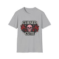 Cursed But Cute Skull Tee — Floral Gothic Halloween T-Shirt