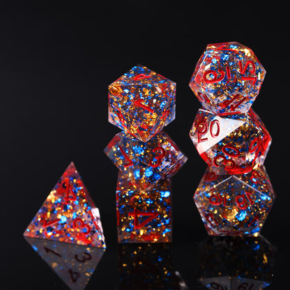 Polyhedral Natural Resin DND Quicksand Running Ball Dice