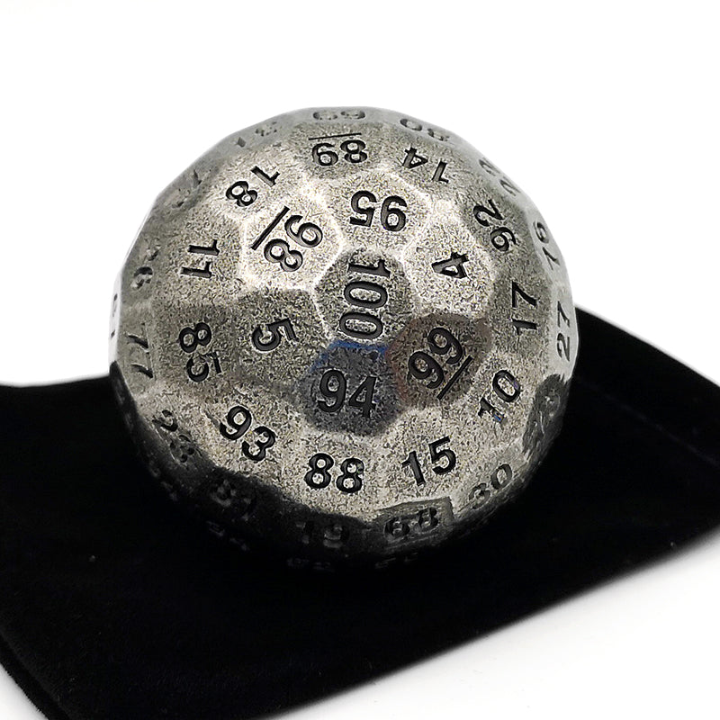 Solid ball metal polyhedron d30d60d100 hundred face dice