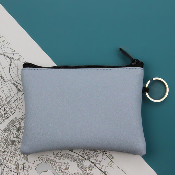 Leather Coin Purse Zipper Pouch