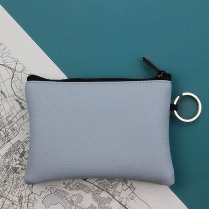 Leather Coin Purse Zipper Pouch