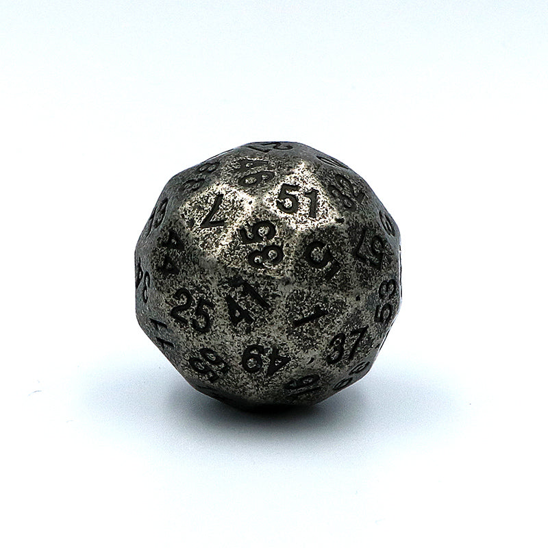 Solid ball metal polyhedron d30d60d100 hundred face dice