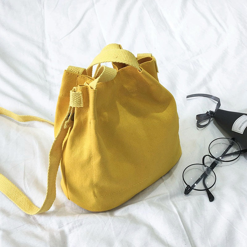 Canvas bucket pouch