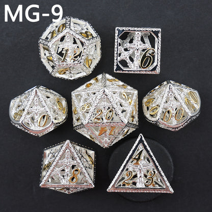 New DND Metal Dice Hollow Polyhedron