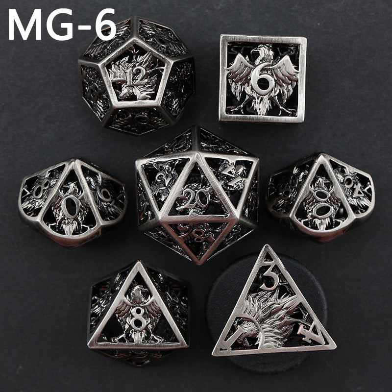 New DND Metal Dice Hollow Polyhedron