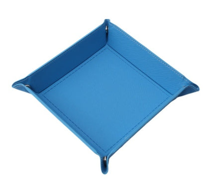 Multicolor Leather Four Corners Foldable Dice Plate