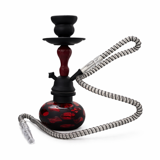 10" Monochrome Glass Hookah Set