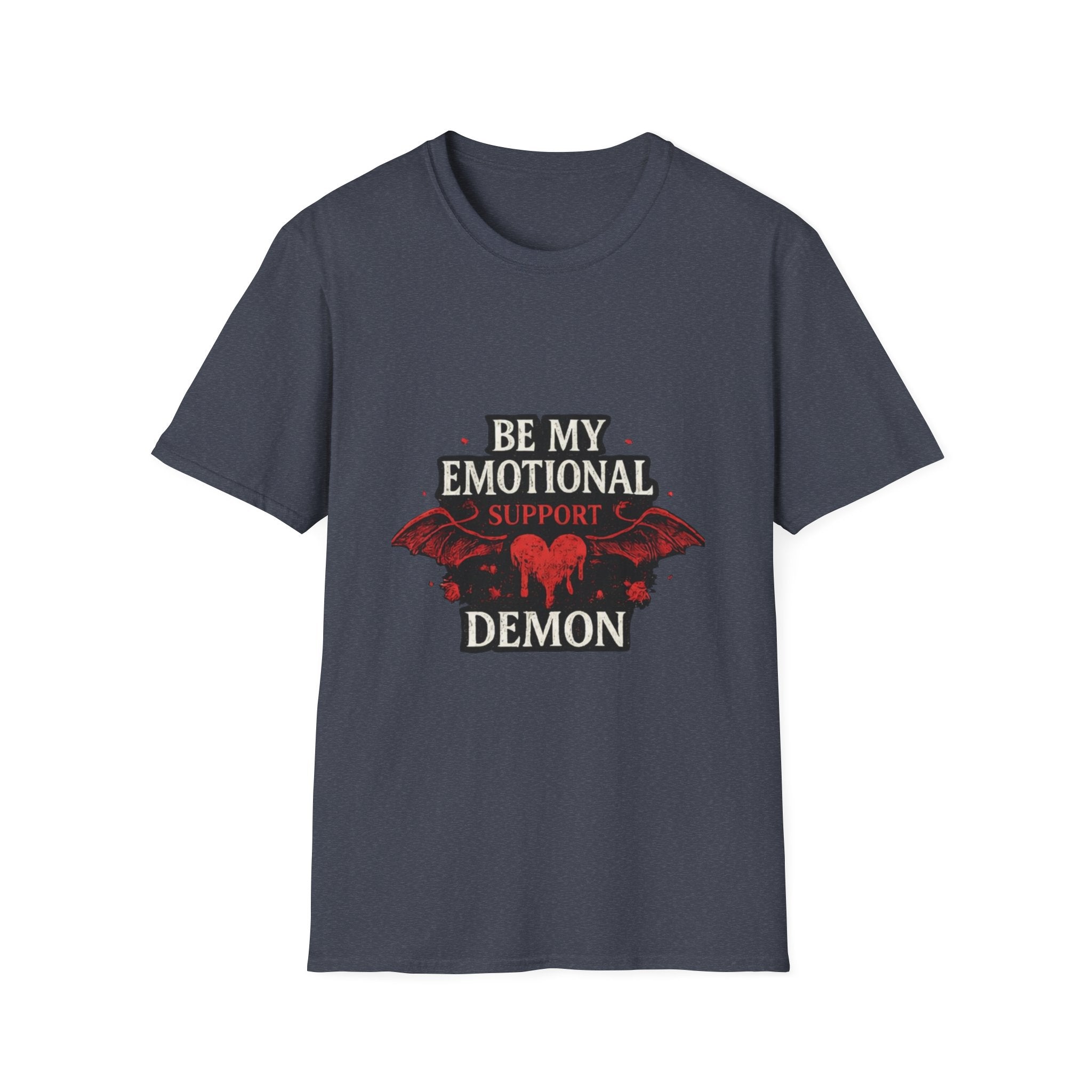 Be My Emotional Support Demon T-Shirt — Goth Valentine Heart Tee
