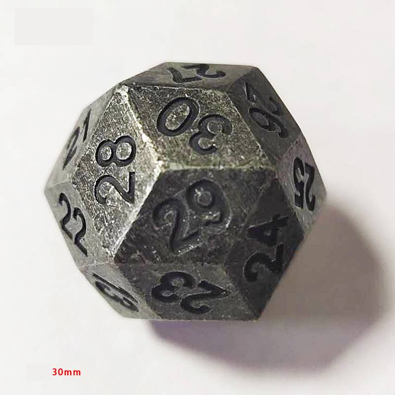 Solid ball metal polyhedron d30d60d100 hundred face dice