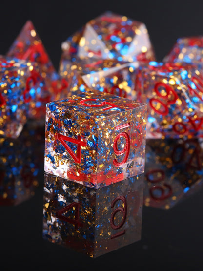 Polyhedral Natural Resin DND Quicksand Running Ball Dice