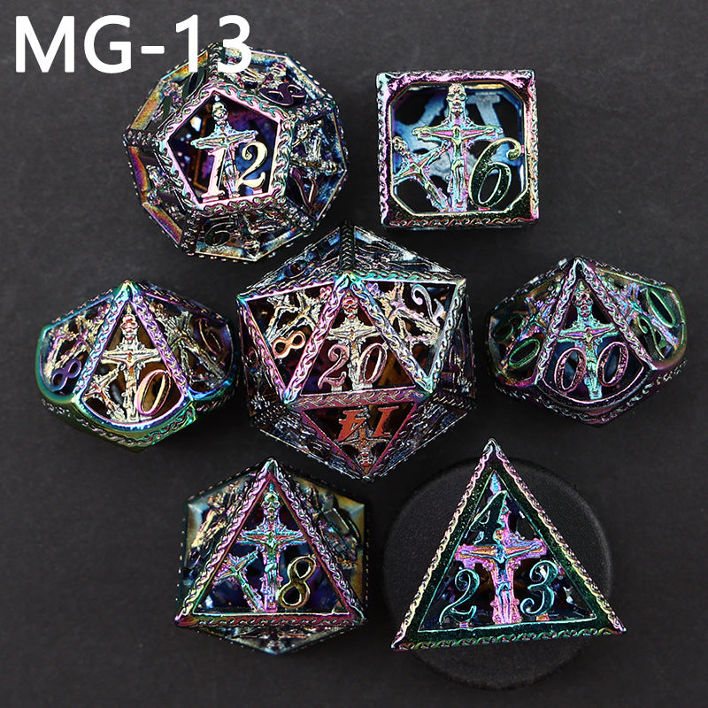 New DND Metal Dice Hollow Polyhedron