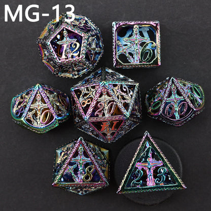 New DND Metal Dice Hollow Polyhedron