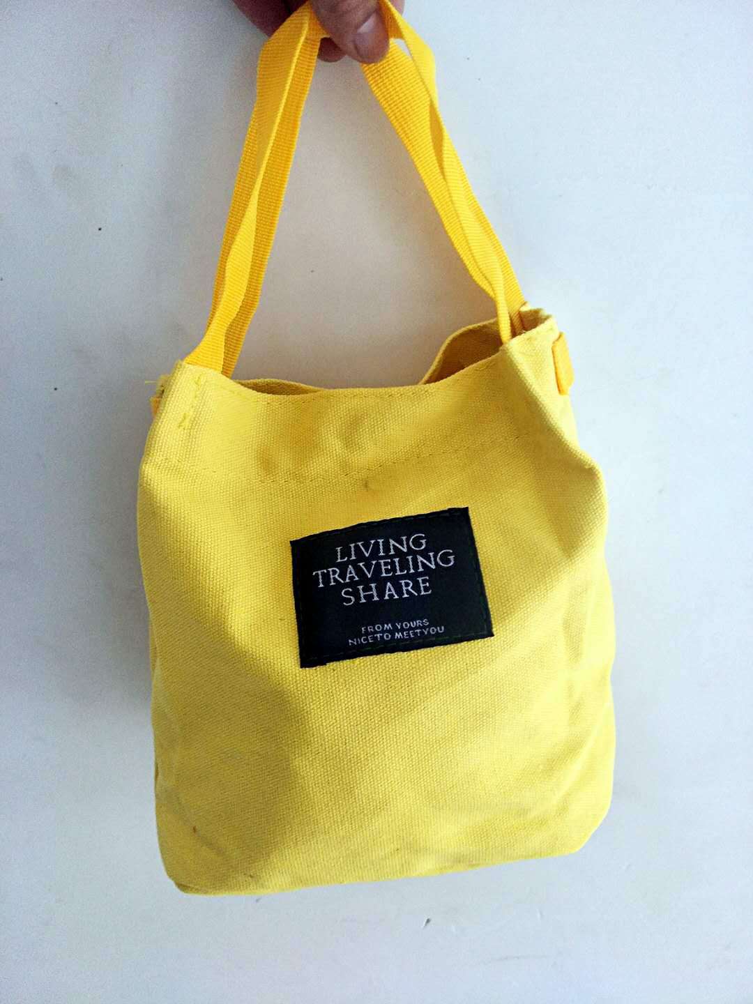 Canvas bucket pouch