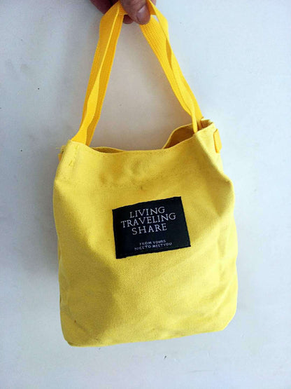 Canvas bucket pouch