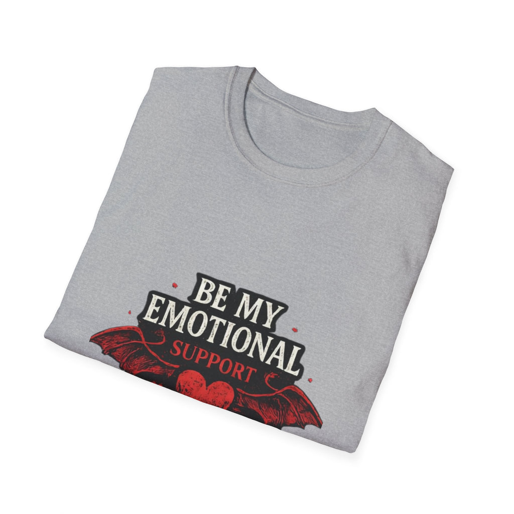 Be My Emotional Support Demon T-Shirt — Goth Valentine Heart Tee