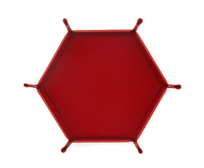 Hexagonal Velvet Cloth Dice Plate Can Be Folded