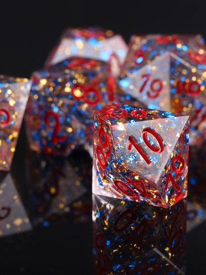 Polyhedral Natural Resin DND Quicksand Running Ball Dice
