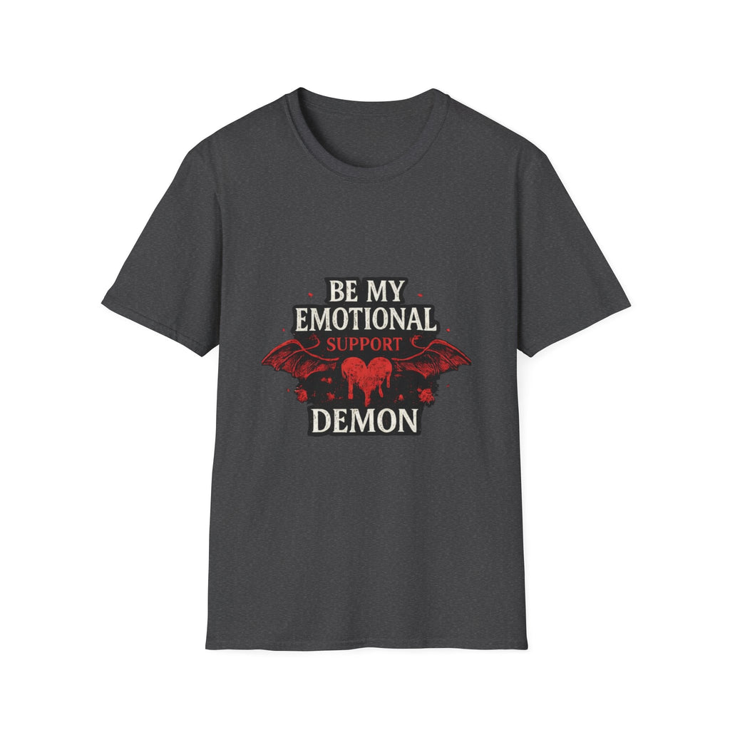 Be My Emotional Support Demon T-Shirt — Goth Valentine Heart Tee