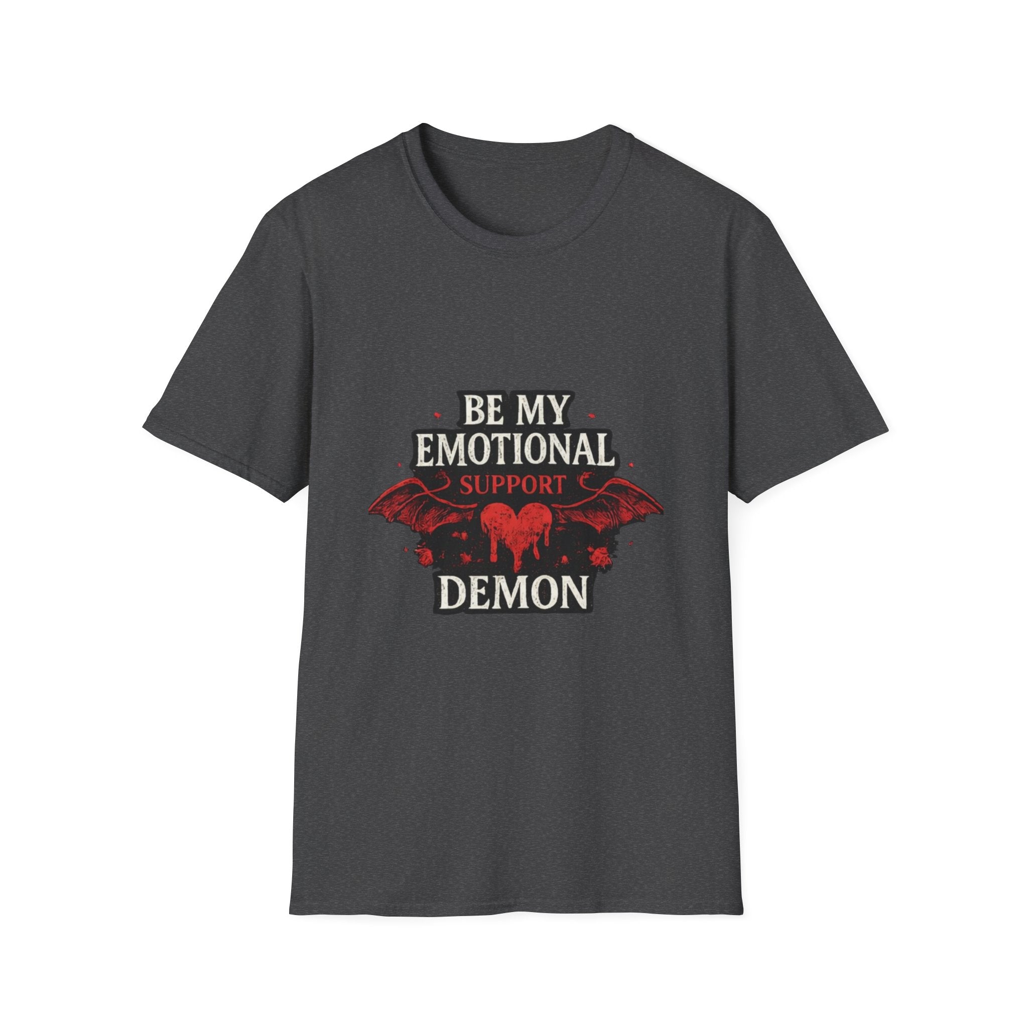 Be My Emotional Support Demon T-Shirt — Goth Valentine Heart Tee