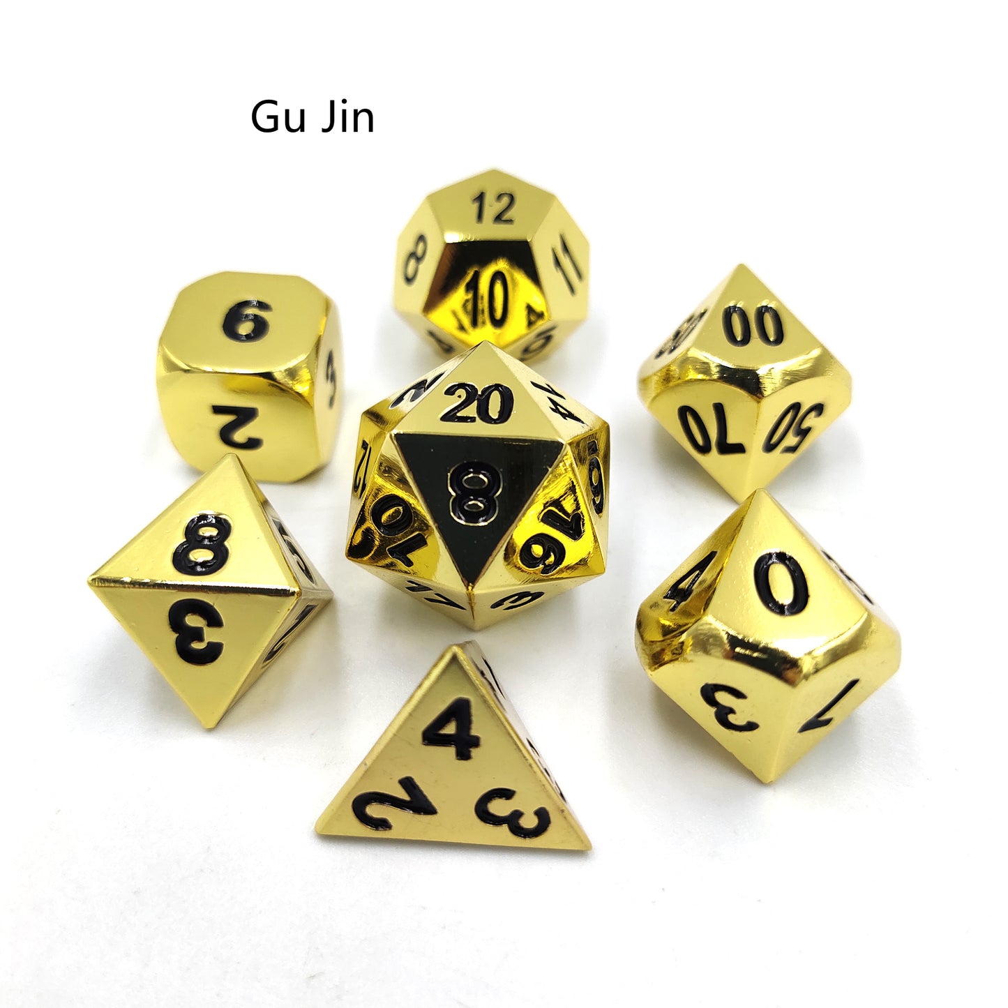 Golden Classic Old Retro Style Metal Dice