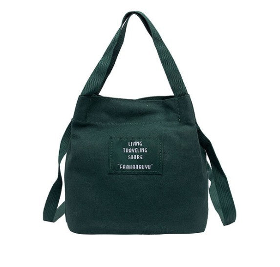 Canvas bucket pouch