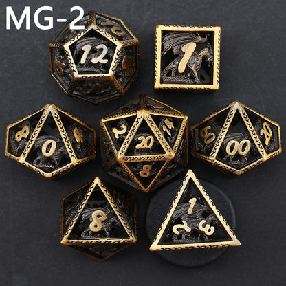 New DND Metal Dice Hollow Polyhedron