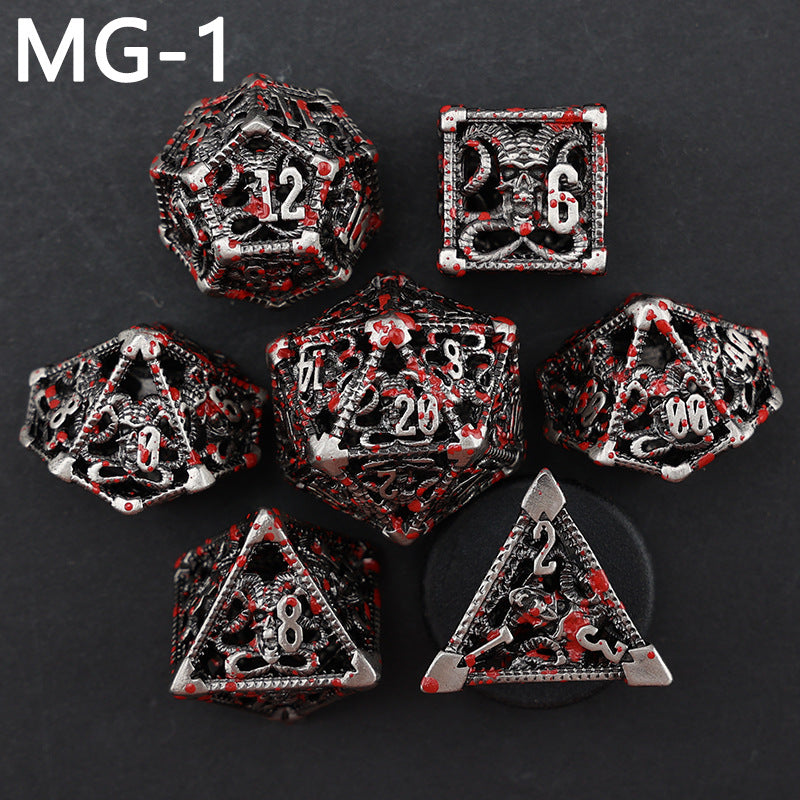 New DND Metal Dice Hollow Polyhedron