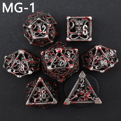 New DND Metal Dice Hollow Polyhedron