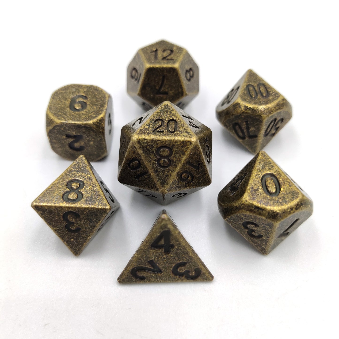 Golden Classic Old Retro Style Metal Dice