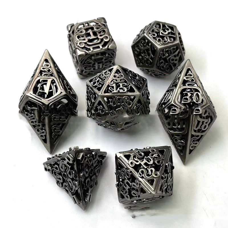 Metal Polyhedron Hollow Dice