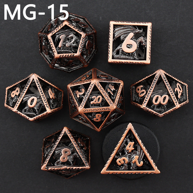 New DND Metal Dice Hollow Polyhedron