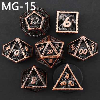 New DND Metal Dice Hollow Polyhedron