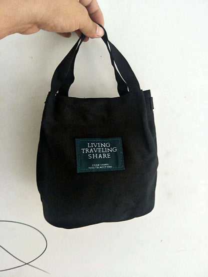 Canvas bucket pouch