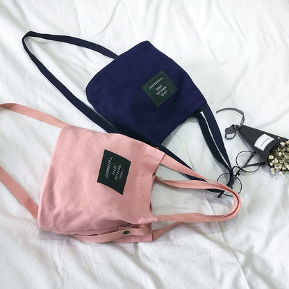 Canvas bucket pouch