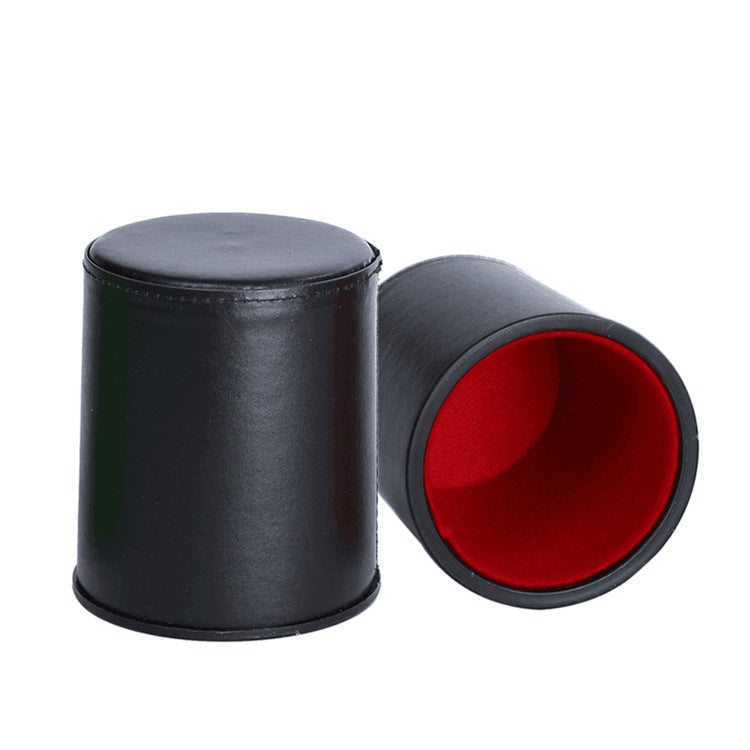 Mute High-grade Silent Leather Dicing Set KTV Bar Silencer Dice Box