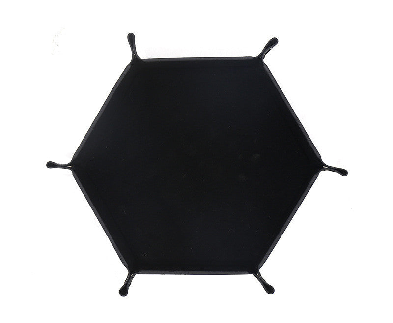 Hexagonal Velvet Cloth Dice Plate Can Be Folded