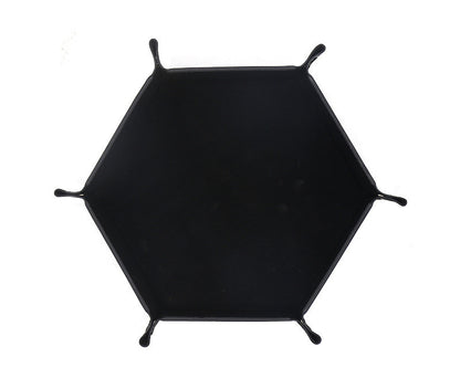 Hexagonal Velvet Cloth Dice Plate Can Be Folded