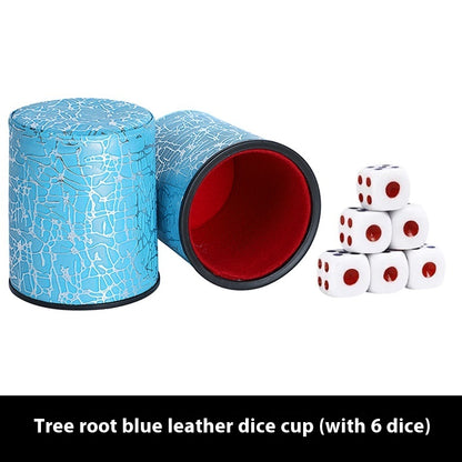 Mute High-grade Silent Leather Dicing Set KTV Bar Silencer Dice Box