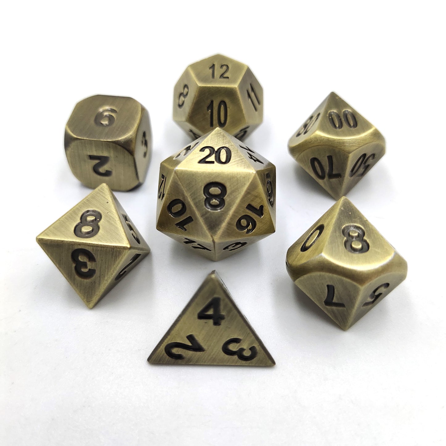 Golden Classic Old Retro Style Metal Dice