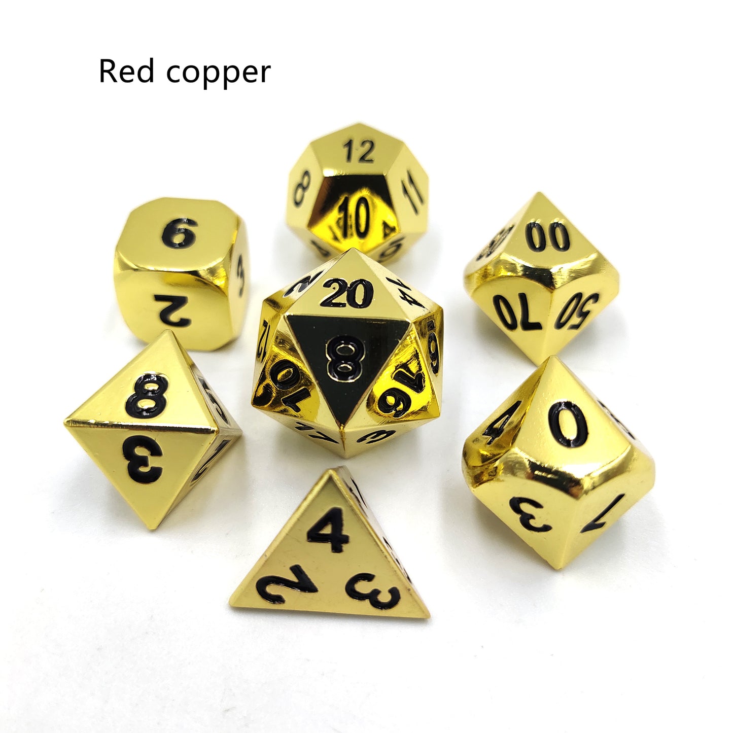 Golden Classic Old Retro Style Metal Dice